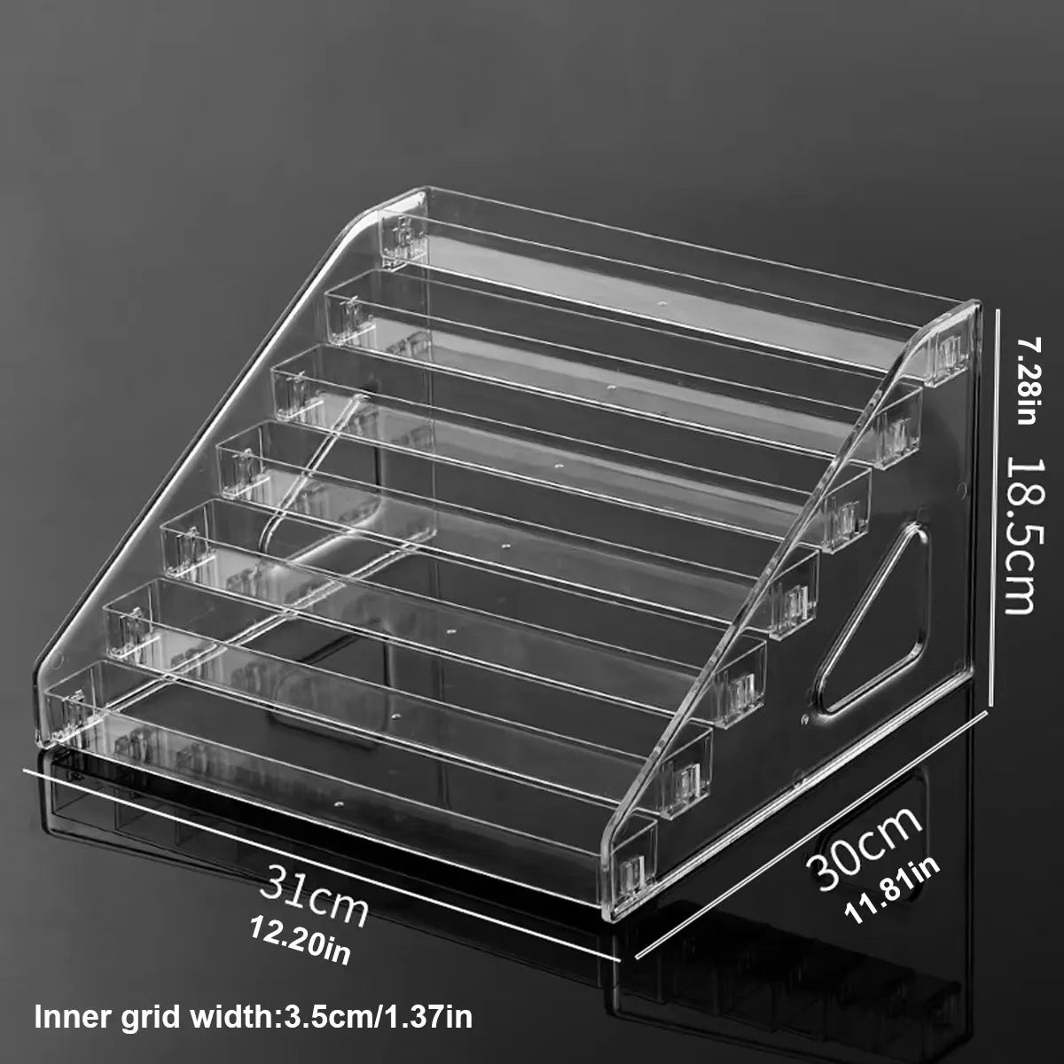 Acrylic Tiered Multi-Layer Card Display Stand