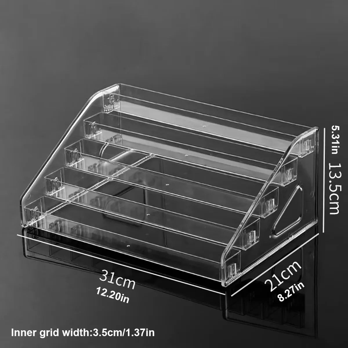 Acrylic Tiered Multi-Layer Card Display Stand