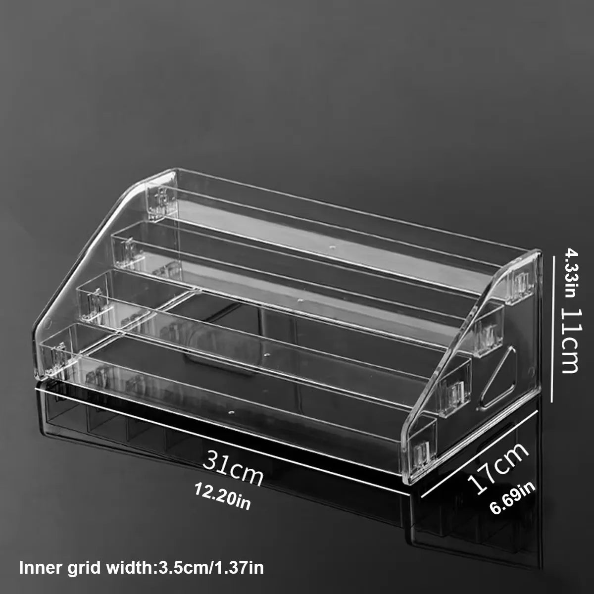 Acrylic Tiered Multi-Layer Card Display Stand