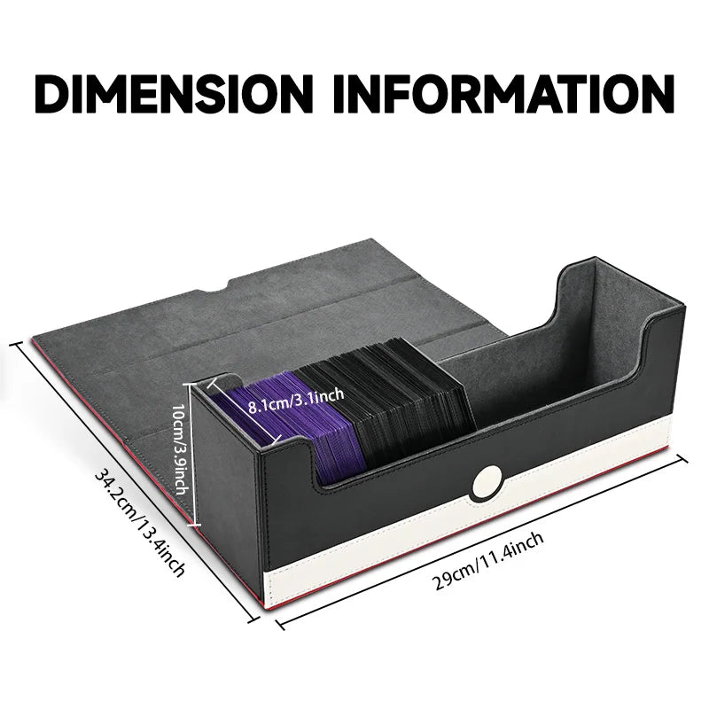 Trading Card Leather Magnetic Card Storage Box